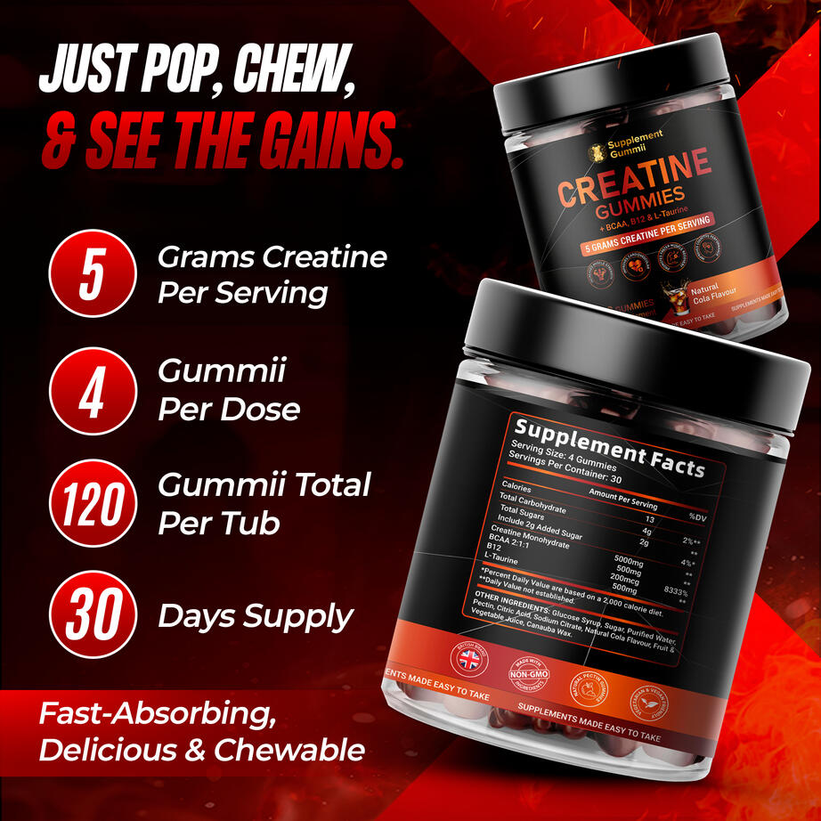 5 grams Creatine Monohydrate per Serving